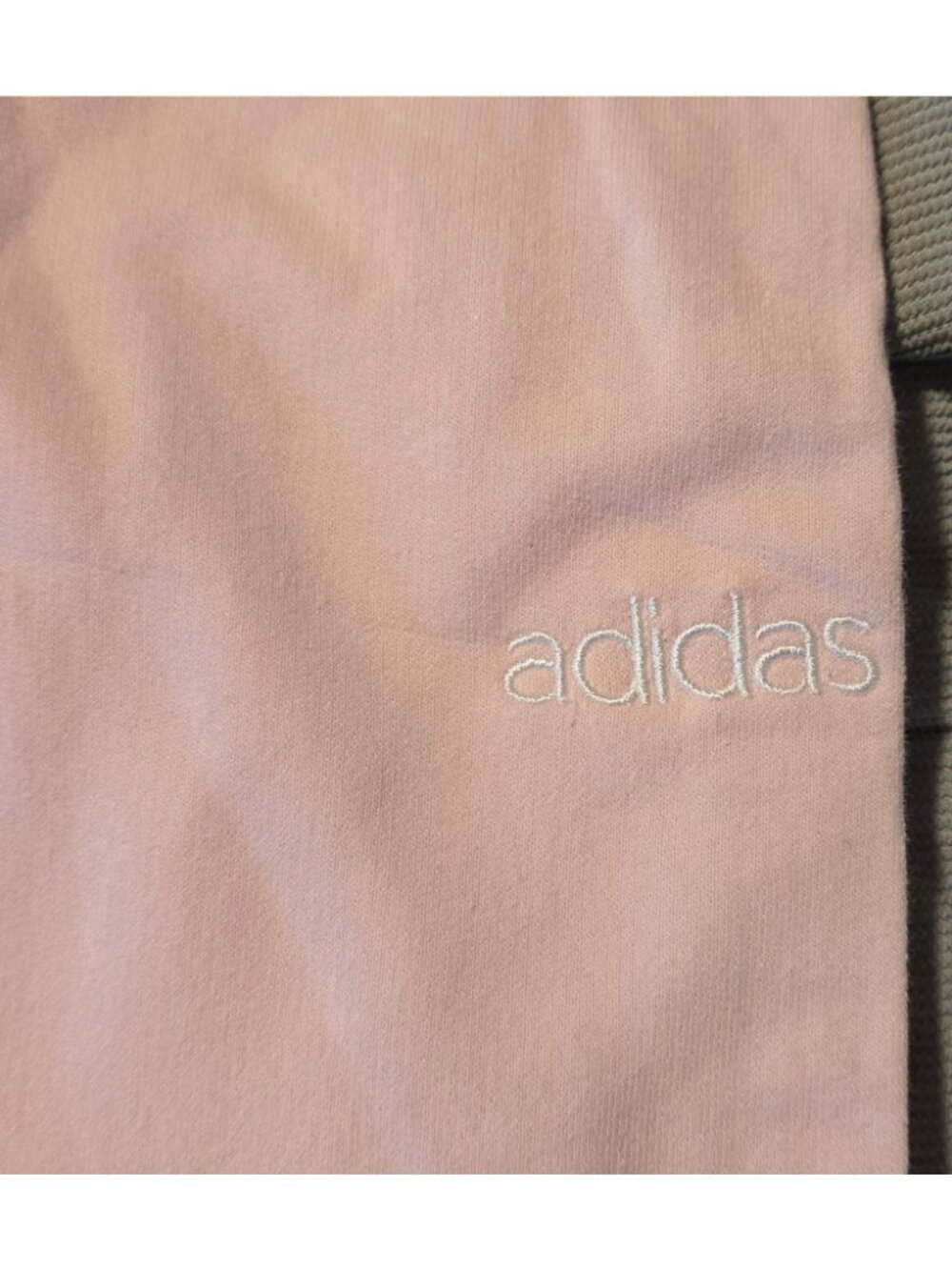 Adidas Womens Pink Cropped Lounge Pants Drawstring Waist Vintage lounge wear